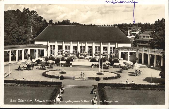 Bad Duerrheim Kurgarten Kurhaus Hoechstgelegenes Solbad Europas