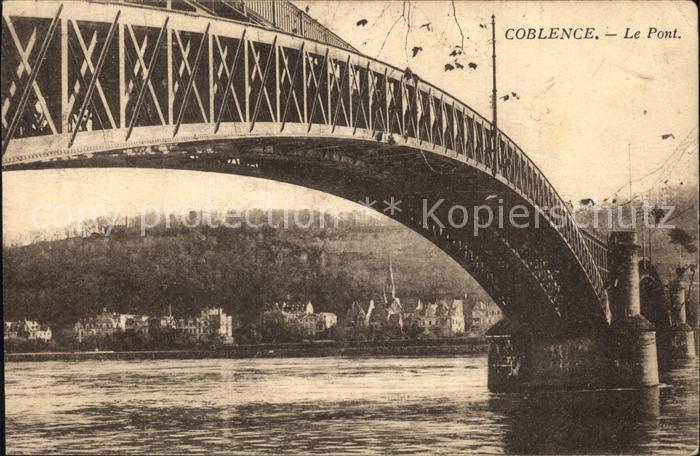 Coblence Coblenz Koblenz Le Pont Rhein Bruecke