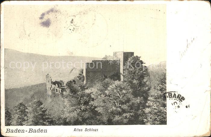 BADEN-BADEN BW Altes Schloss Ruine
