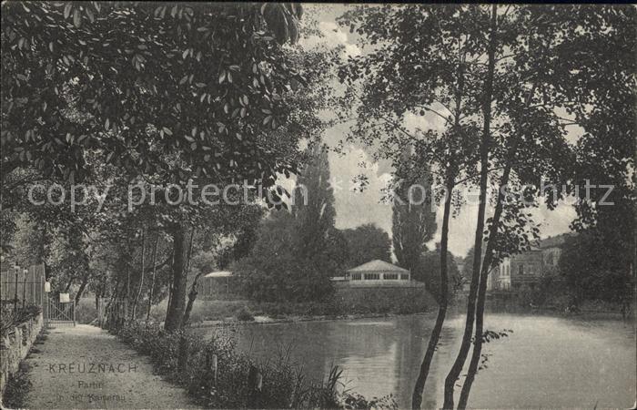 Kreuznach Bad Partie in der Kaiserau Teich