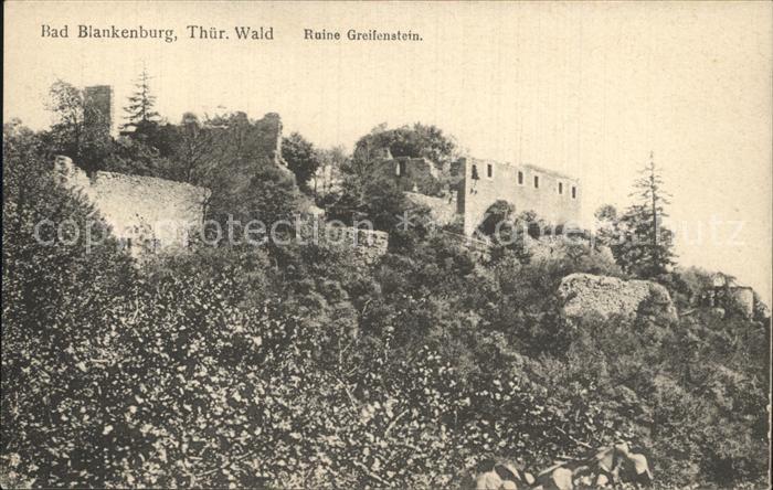 Bad Blankenburg Ruine Greifenstein Thueringer Wald