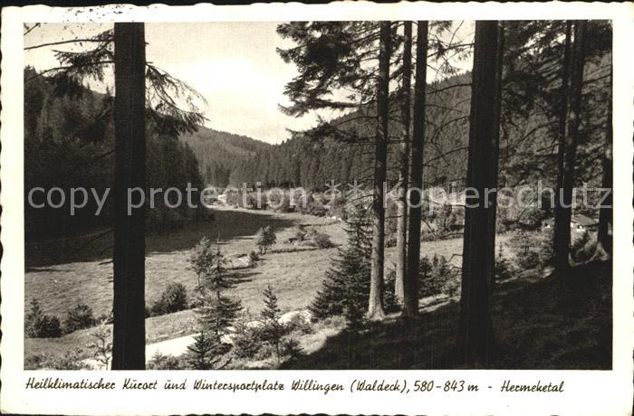 Willingen Sauerland Hermeketal Heilklimatischer Kurort und Wintersportplatz