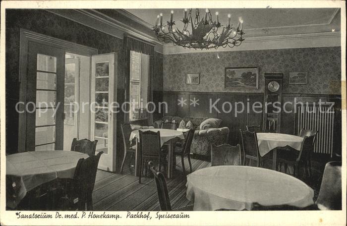 Rinteln Weser Niedersachsen Sanatorium Honekamp Parkhof Speiseraum