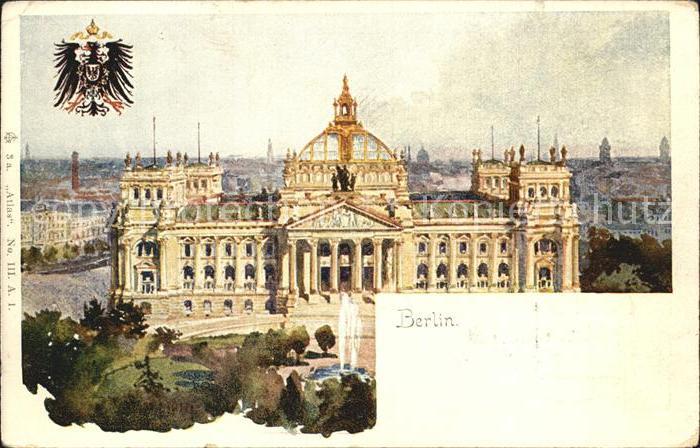 BERLIN  CITY Reichstagsgebaeude Wappen