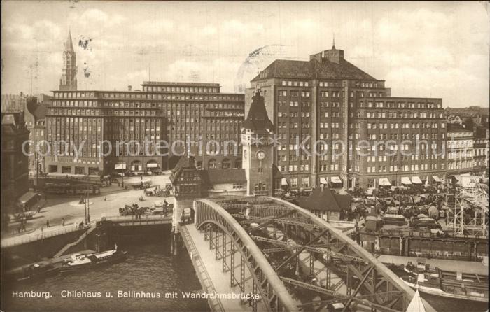 HAMBURG  CITY Chilehaus Ballinhaus Wandrahmsbruecke