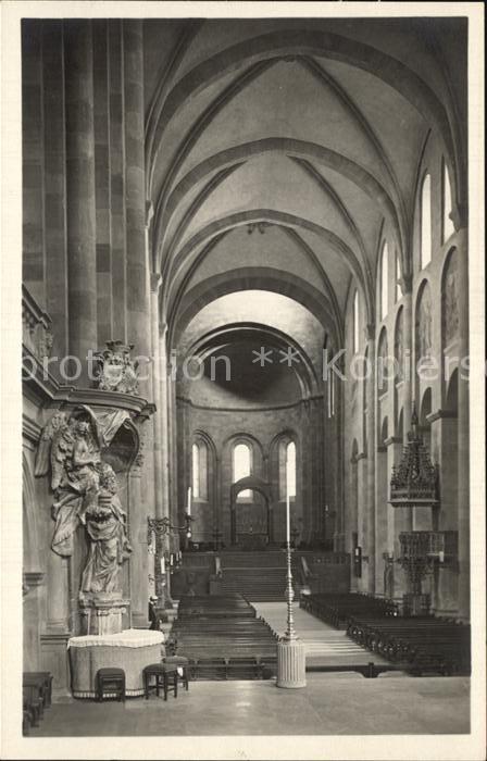 Mainz Rhein Dom Blick vom Westchor nach dem Ostchor