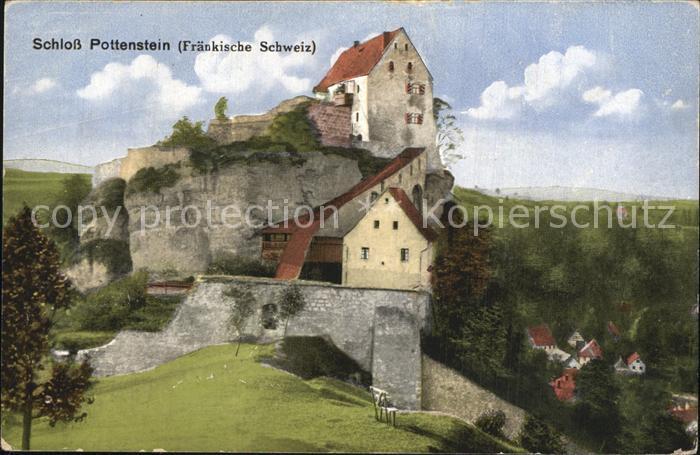 Pottenstein Oberfranken Schloss Fraenkische Schweiz