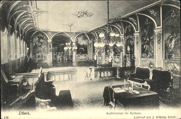 LueBECK  CITY Audienzsaal im Rathaus Wandgemaelde