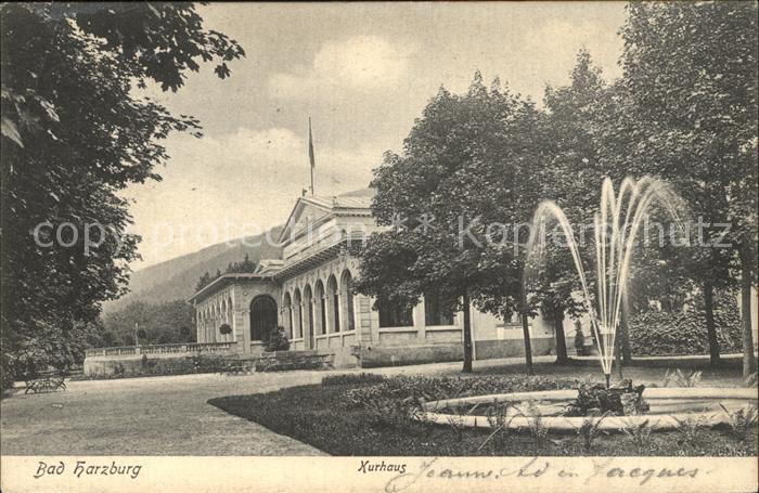 Bad Harzburg Kurhaus Springbrunnen