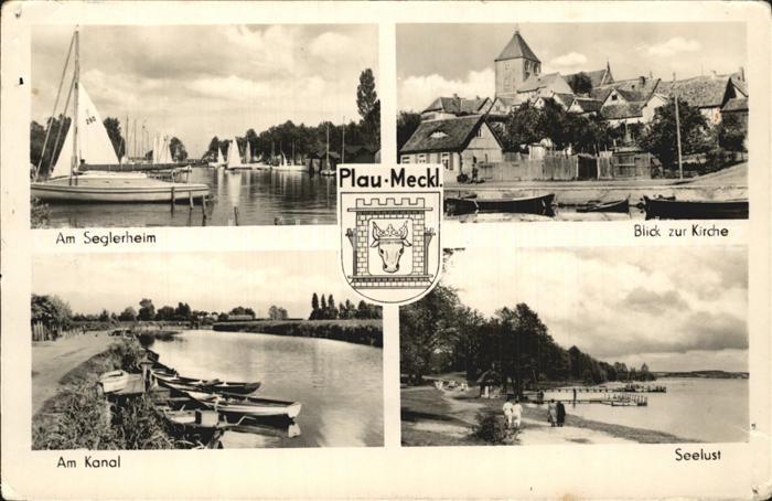Plau Mecklenburg Seglerheim Kirche Seelust Strand Kanal Plauer See Mecklenburgis