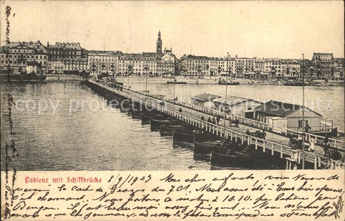 Koblenz Rhein Schiffbruecke