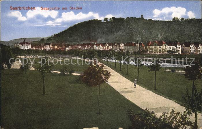 SAARBRueCKEN Saarland Saarpartie am Staden Promenade
