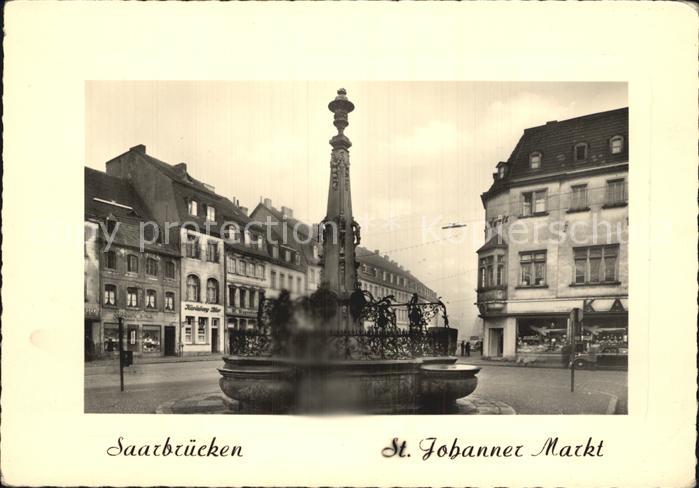 SAARBRueCKEN Saarland St Johanner Markt Brunnen