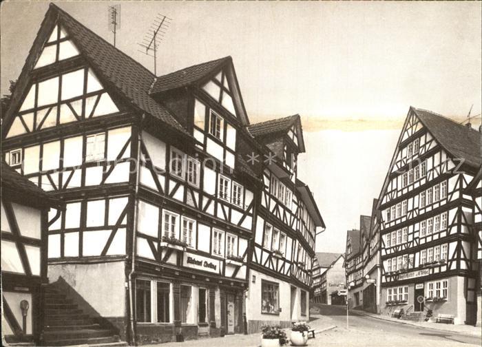 Homberg Efze Fachwerkhaeuser am Marktplatz