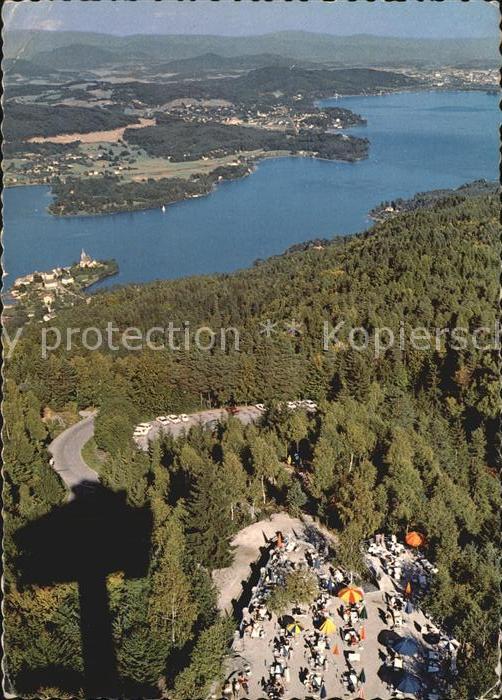 Maria Woerth Woerthersee Blick vom Aussichtsturm des Pyramidenkogels Klagenfurt