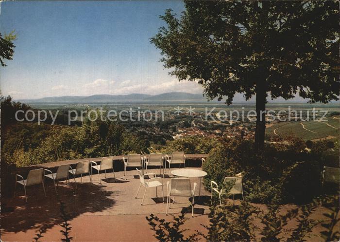 BADENWEILER BW Terrasse Ausblick auf die Vogesen Thermalkurort Schwarzwald
