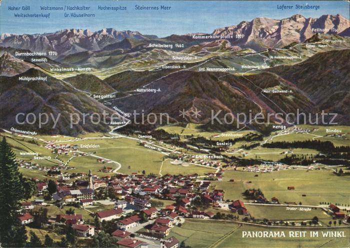 Reit Winkl Gesamtansicht mit Alpenpanorama