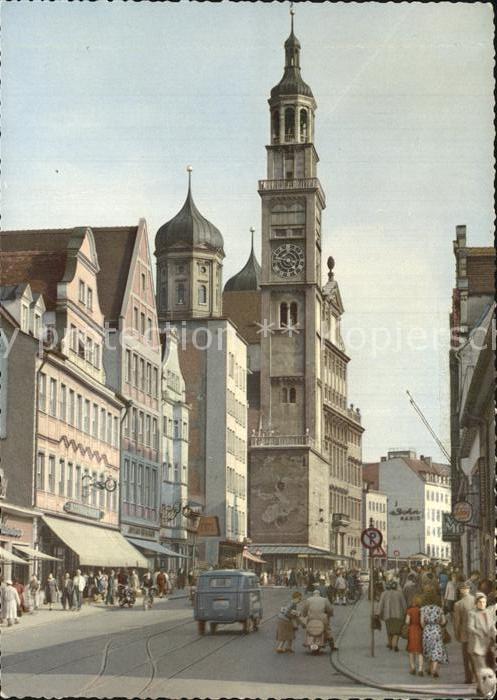 Augsburg Rathaus und Perlach Turm