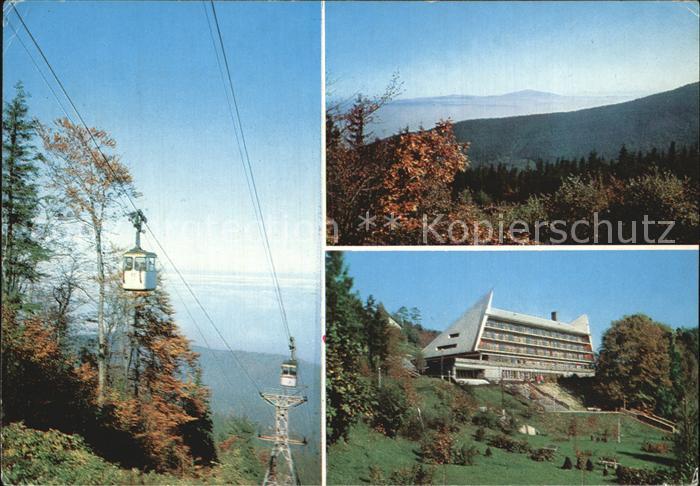 Beskiden-Grun Beskid Slaski Bergbahn Hotel Landschaftspanorama