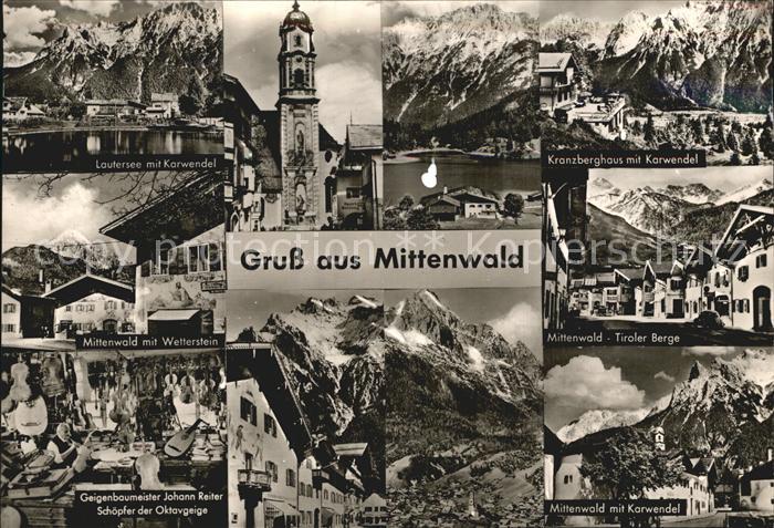 Mittenwald Bayern Lautersee Karwendel Wetterstein Geigenbauer Kranzberghaus Tiro