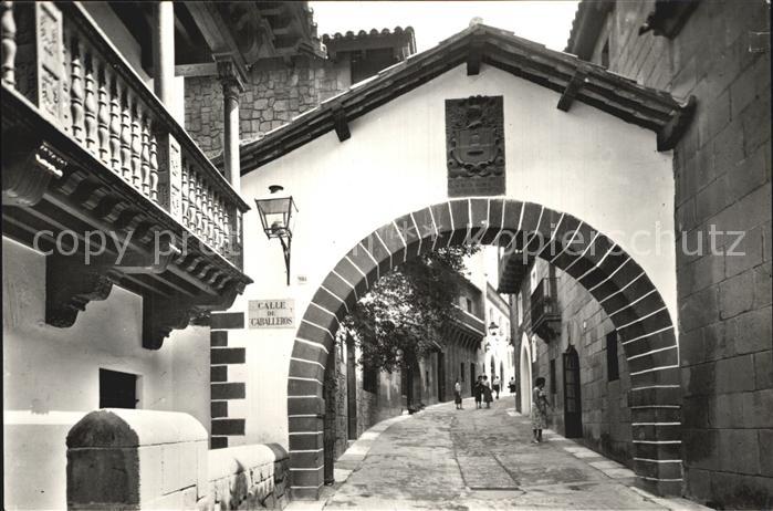 Barcelona Cataluna Pueblo Espanol Arco de Mayor Principe de Tiana