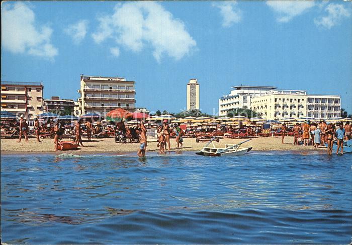 Milano Marittima Alberghi e spiaggia visti dal mare Hotels Strand