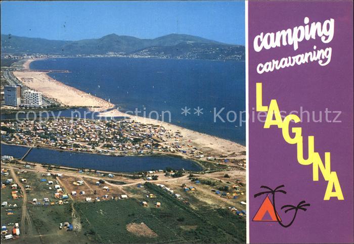 Castello d Empuries Camping Caravaning Laguna Fliegeraufnahme
