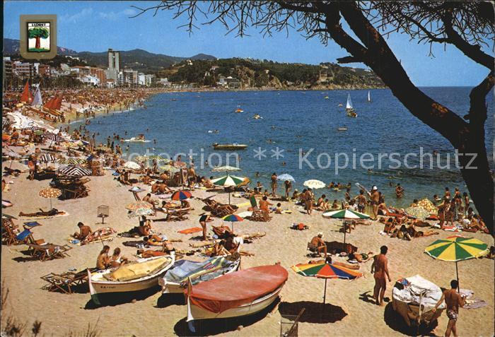 Lloret de Mar Vista general de la playa Strand