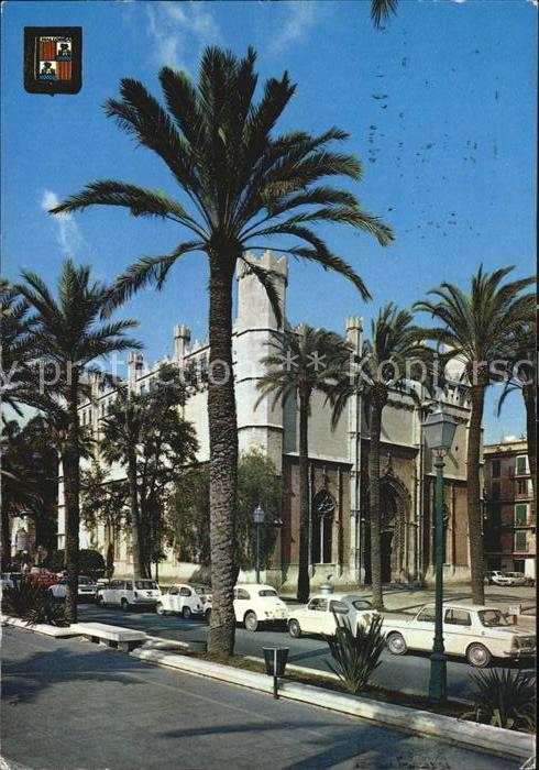 Palma de Mallorca Paseo de Sagrera y Lonja Palmen