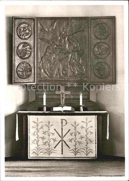 Zehlendorf Berlin Barmherzigkeitsaltar von Wilhelm Gross Heimathaus des Ev Diako