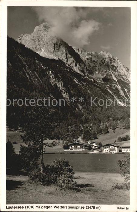 Lautersee Mittenwald mit Wettersteinspitze