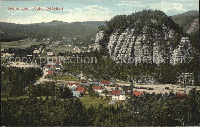 Oybin Sachsen Blick vom Toepfer