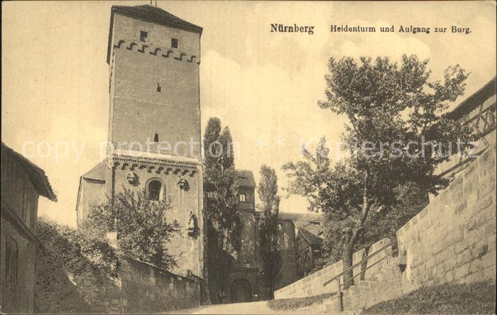 NueRNBERG  CITY Heidentrum mit Burgaufgang