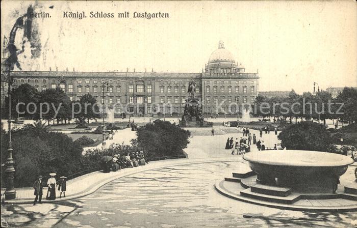 BERLIN  CITY Koenigliches Schloss mit Lustgarten