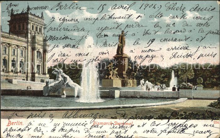 BERLIN  CITY Bismarck-Denkmal