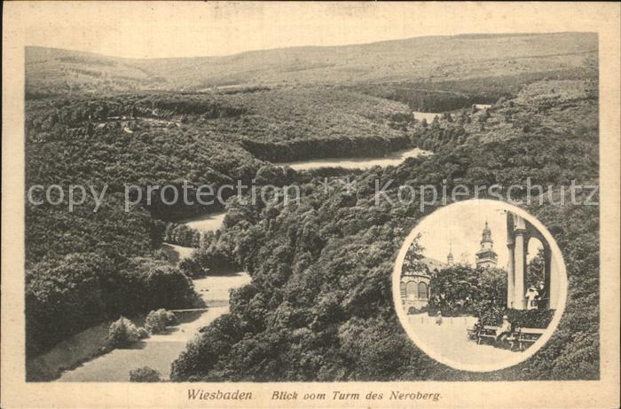 Wiesbaden Blick vom Nerober-Turm