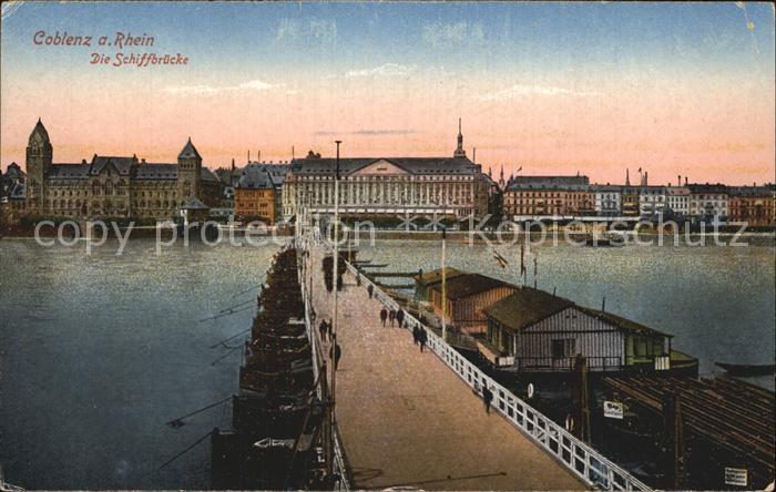 Koblenz Rhein Schiffsbruecke