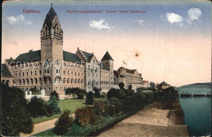 Koblenz Rhein Regierungsgebaeude Grand-Hotel-Bellevue