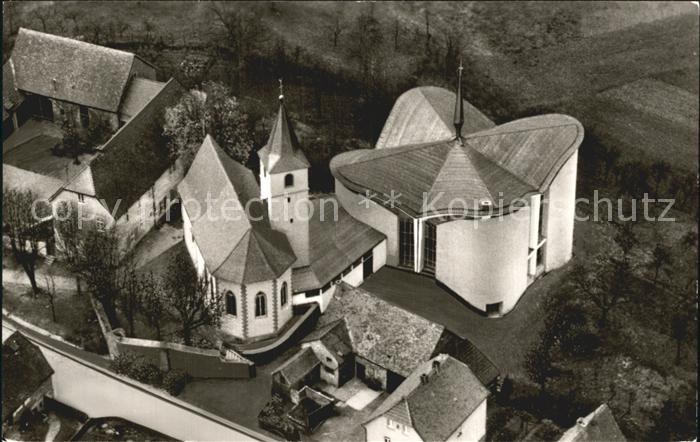 Kaelberau Fliegeraufnahme Wallfahrskirche bei Aschaffenburg