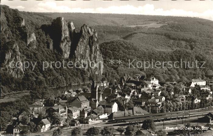Bad Muenster Stein Ebernburg Nahe mit Rheingrafenstein