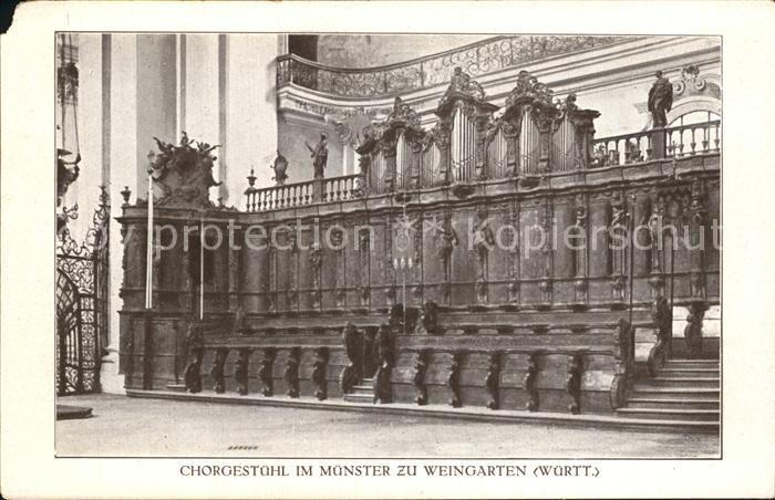Weingarten Baden Chorgestuehl im Muenster