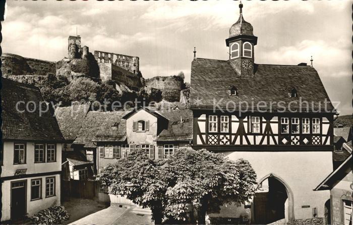 Koenigstein Taunus altes Rathaus und Burg