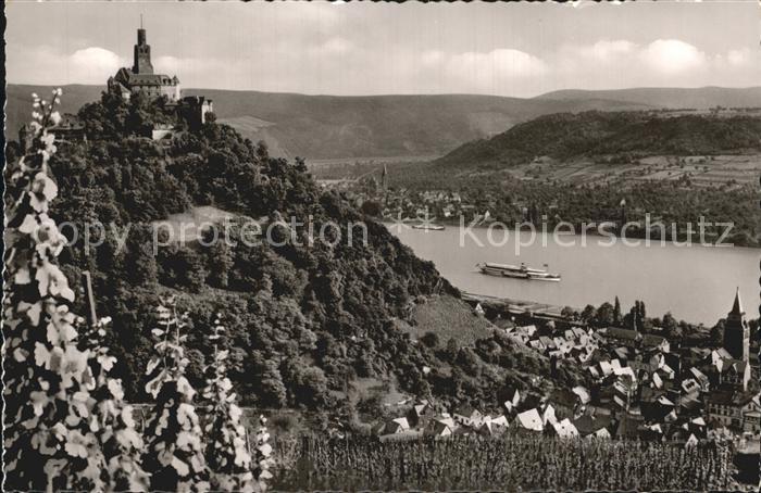 Braubach Rhein mit Marksburg