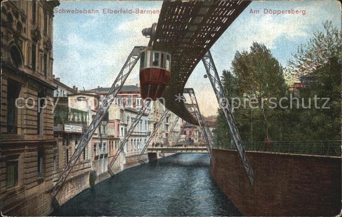 Barmen Wuppertal Schwebebahn am Doeppersberg