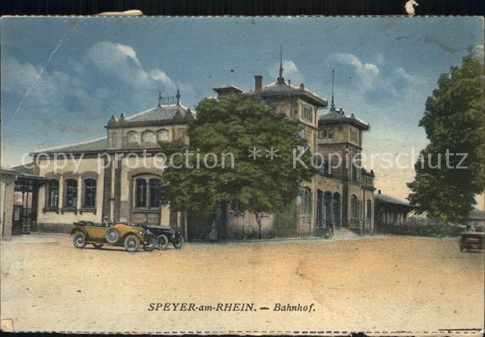 Speyer Rhein Bahnhof Autos