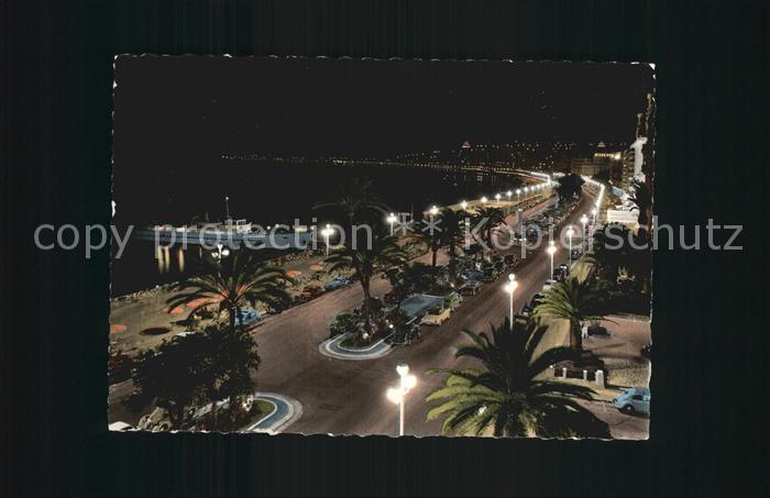 Nice Alpes Maritimes Le Gallus et Promenade des Anglais la nuit