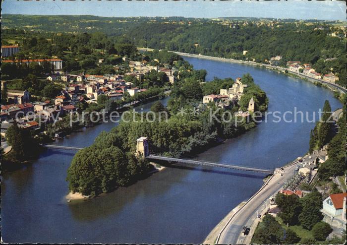 Lyon France Fliegeraufnahme Saone a Ille Barbe