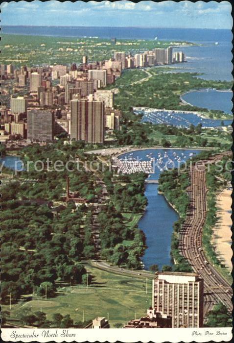 Chicago Illinois Fliegeraufnahme North Shore