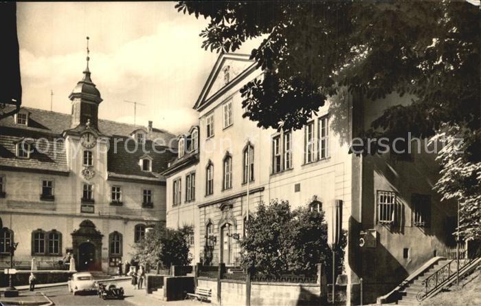 Ilmenau Thueringen Malerischer Winkel am Marktplatz