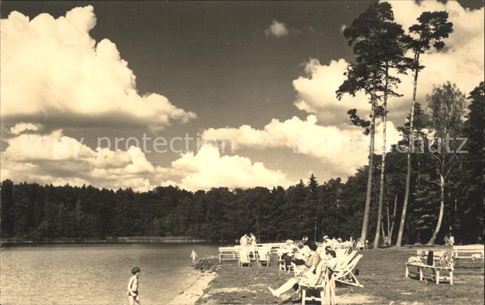 Neuglobsow Badestrand am Stechlin See
